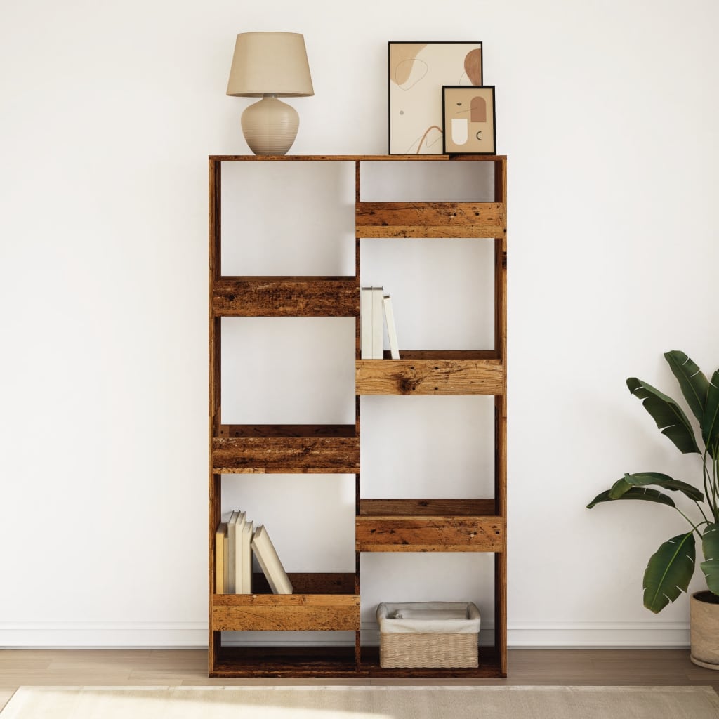 Bibliotecă, lemn vechi, 100x33x175 cm, lemn prelucrat