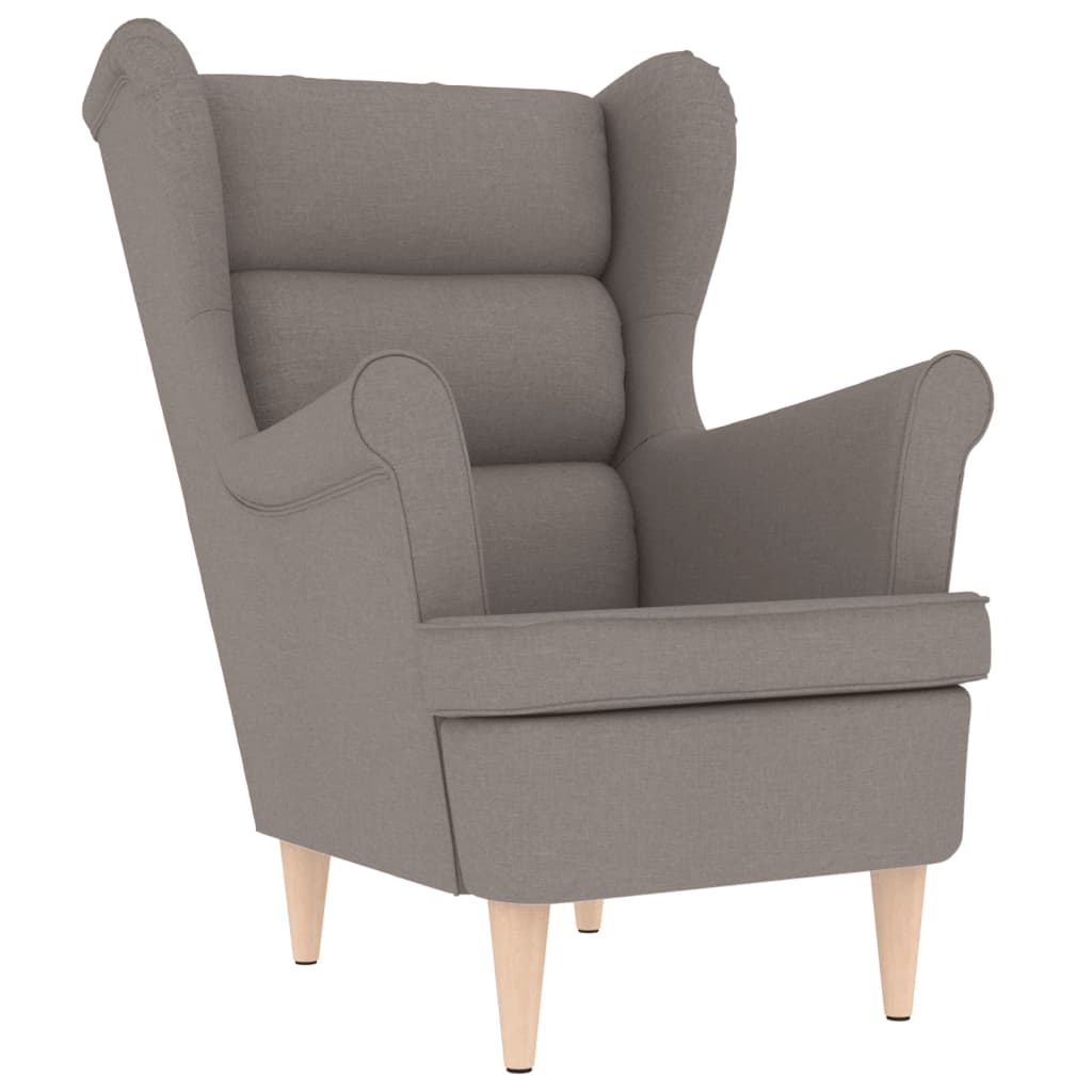 Fotoliu, gri taupe, 74x84x100 cm, textil