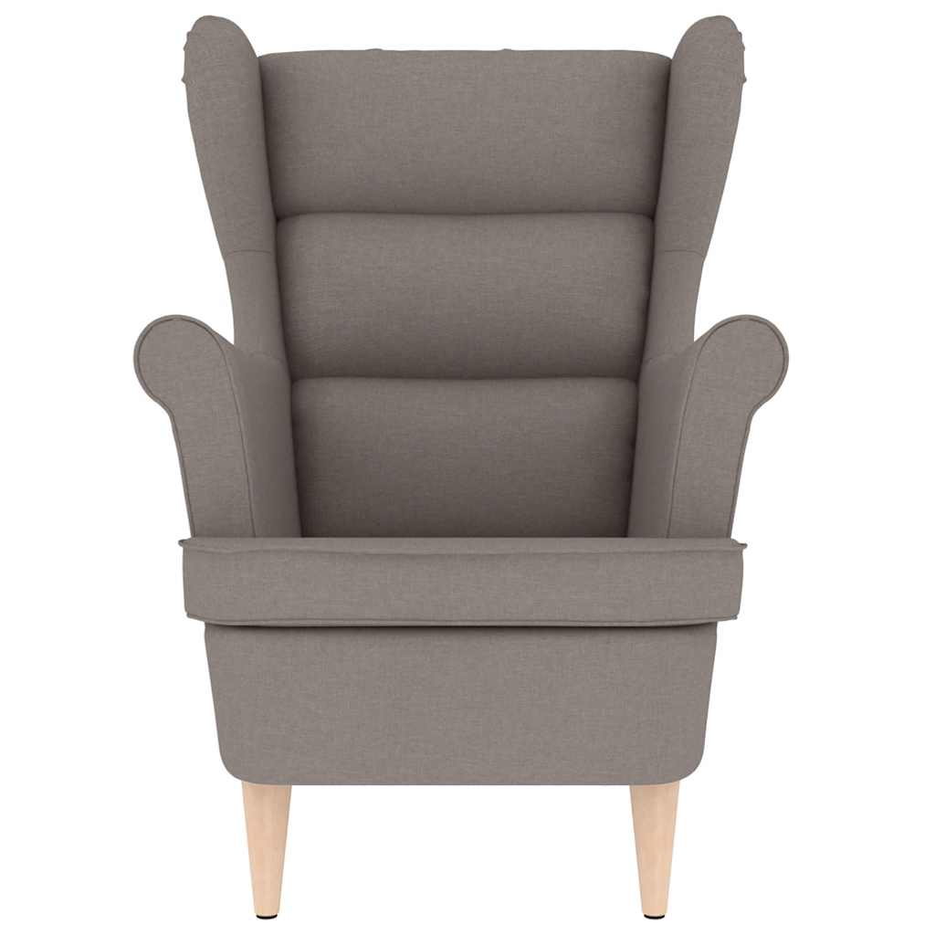 Fotoliu, gri taupe, 74x84x100 cm, textil
