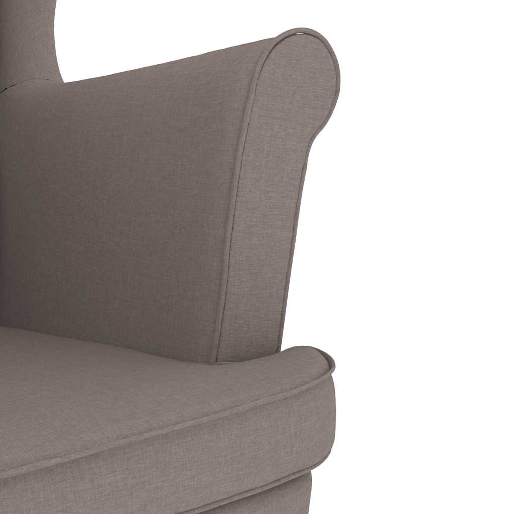Fotoliu, gri taupe, 74x84x100 cm, textil