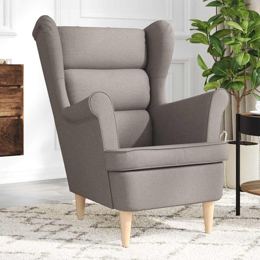 Fotoliu, gri taupe, 74x84x100 cm, textil