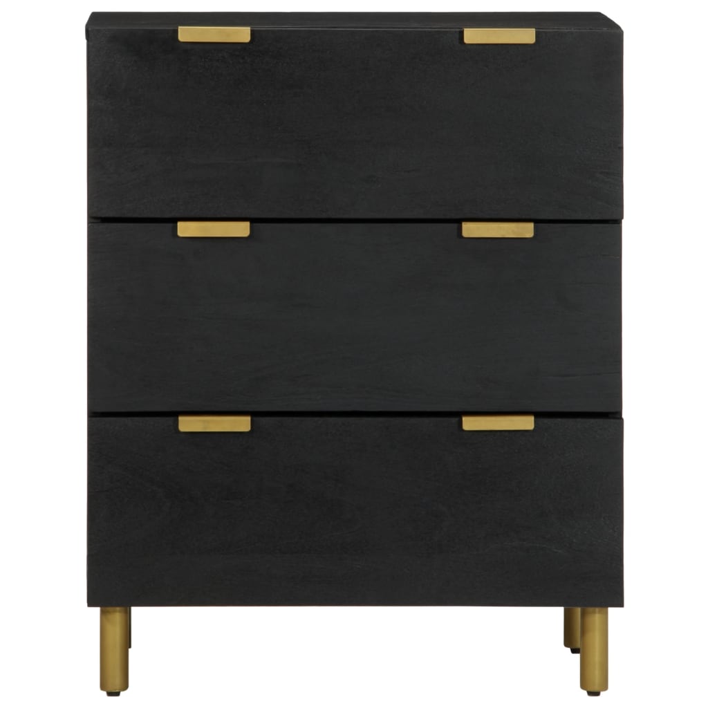 Dulapuri, 2 buc., negru, 60x33x75 cm, lemn prelucrat