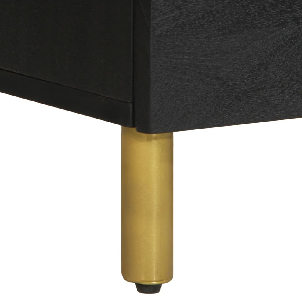 Dulapuri, 2 buc., negru, 60x33x75 cm, lemn prelucrat