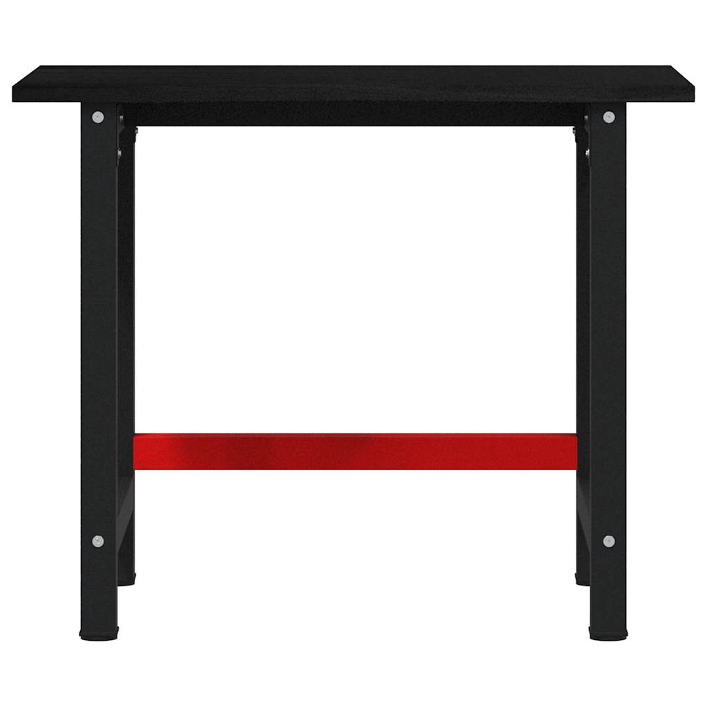 Banc lucru maro închis 100x60x81,5 cm lemn masiv stejar