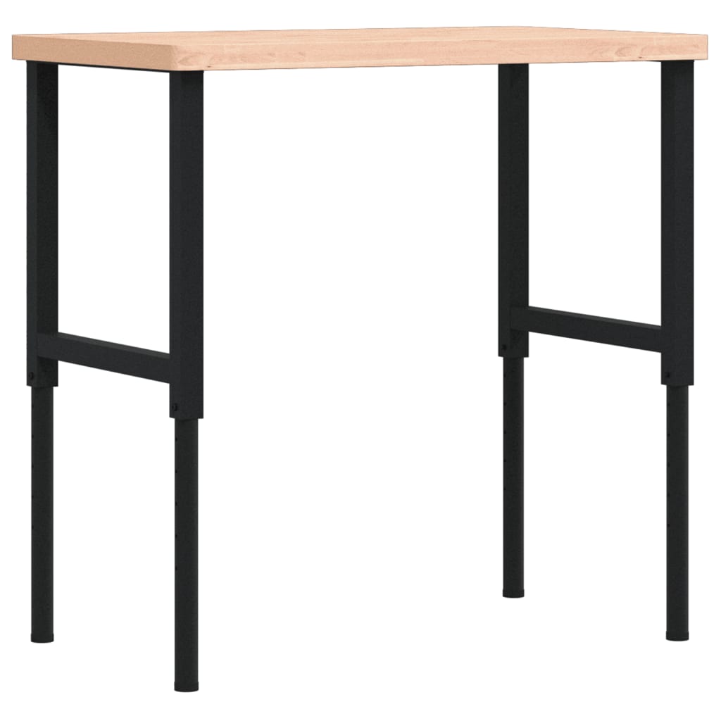 Banc de lucru 100x60x(73-99,5) cm lemn masiv fag dreptunghiular