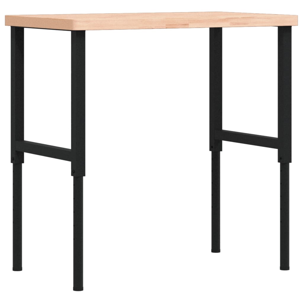 Banc de lucru 100x60x(73-99,5) cm lemn masiv fag dreptunghiular