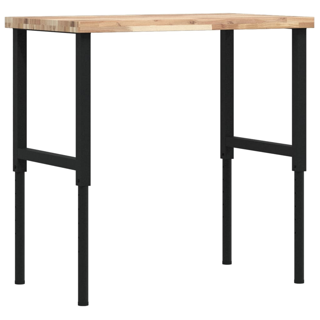 Banc lucru 100x60x(73-99,5) cm lemn masiv acacia dreptunghiular