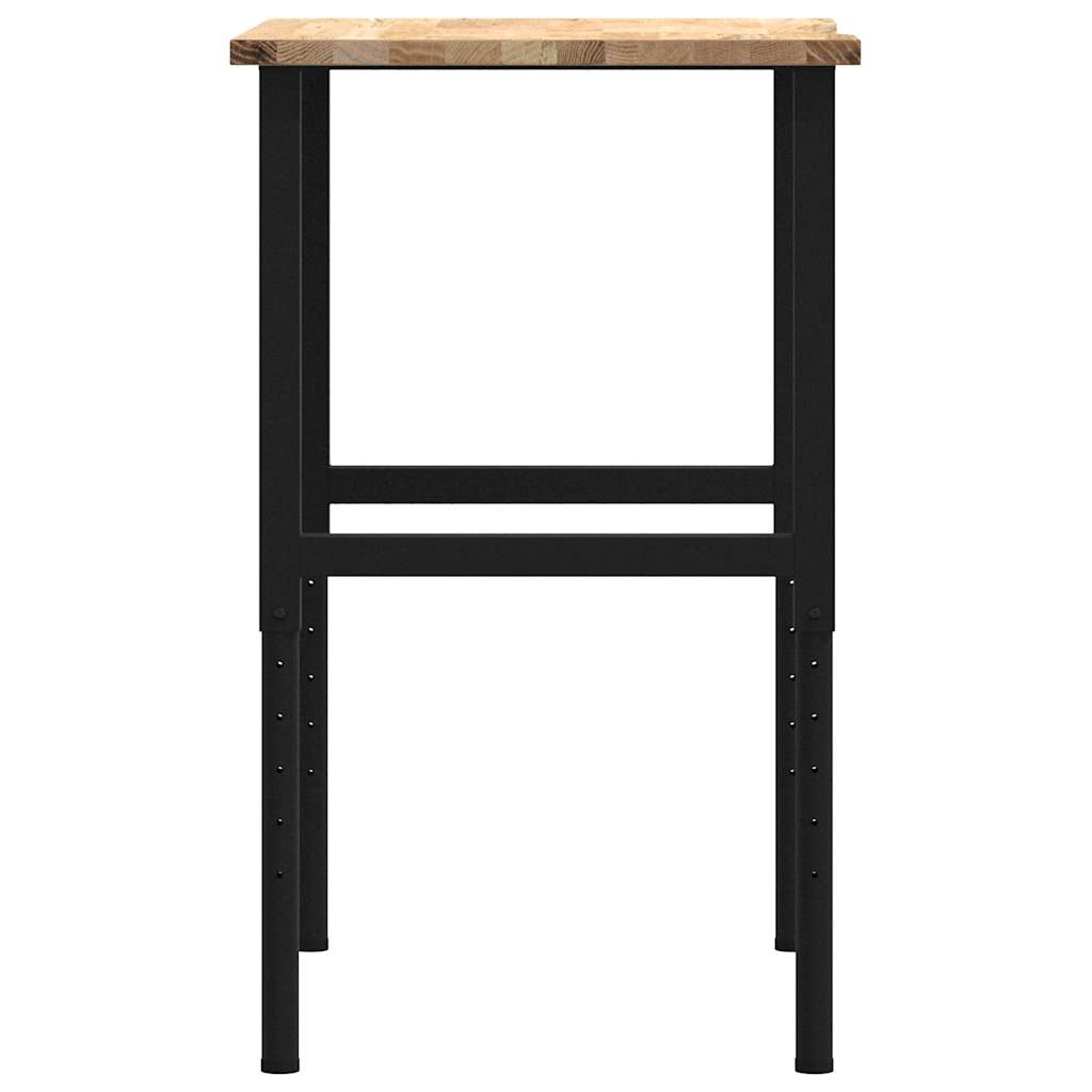 Banc lucru 80x60x(71,5-98) cm lemn masiv stejar