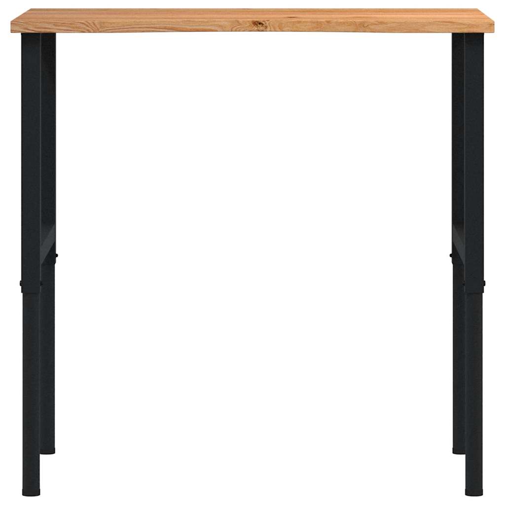 Banc lucru maro 100x60x(71,5-98)cm lemn masiv stejar