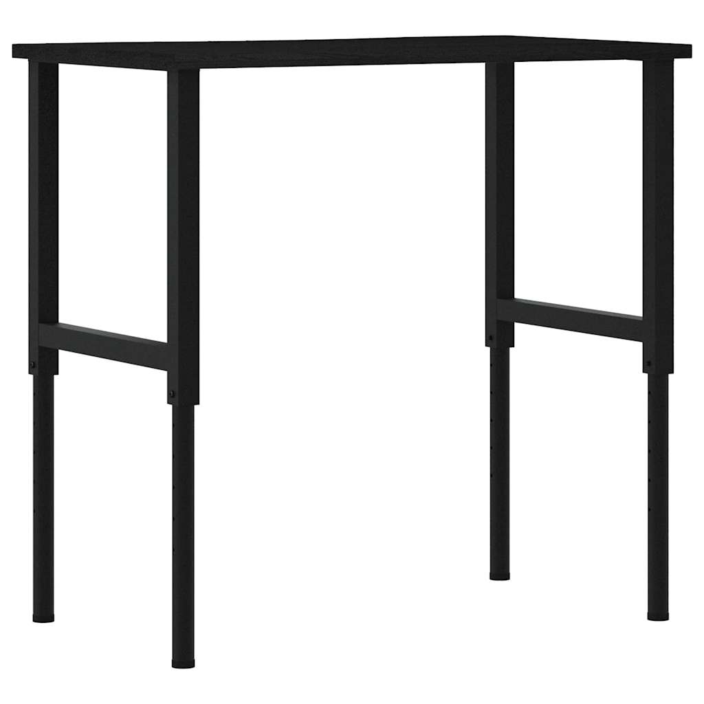 Banc lucru maro 100x60x(71,5-98) cm lemn masiv stejar