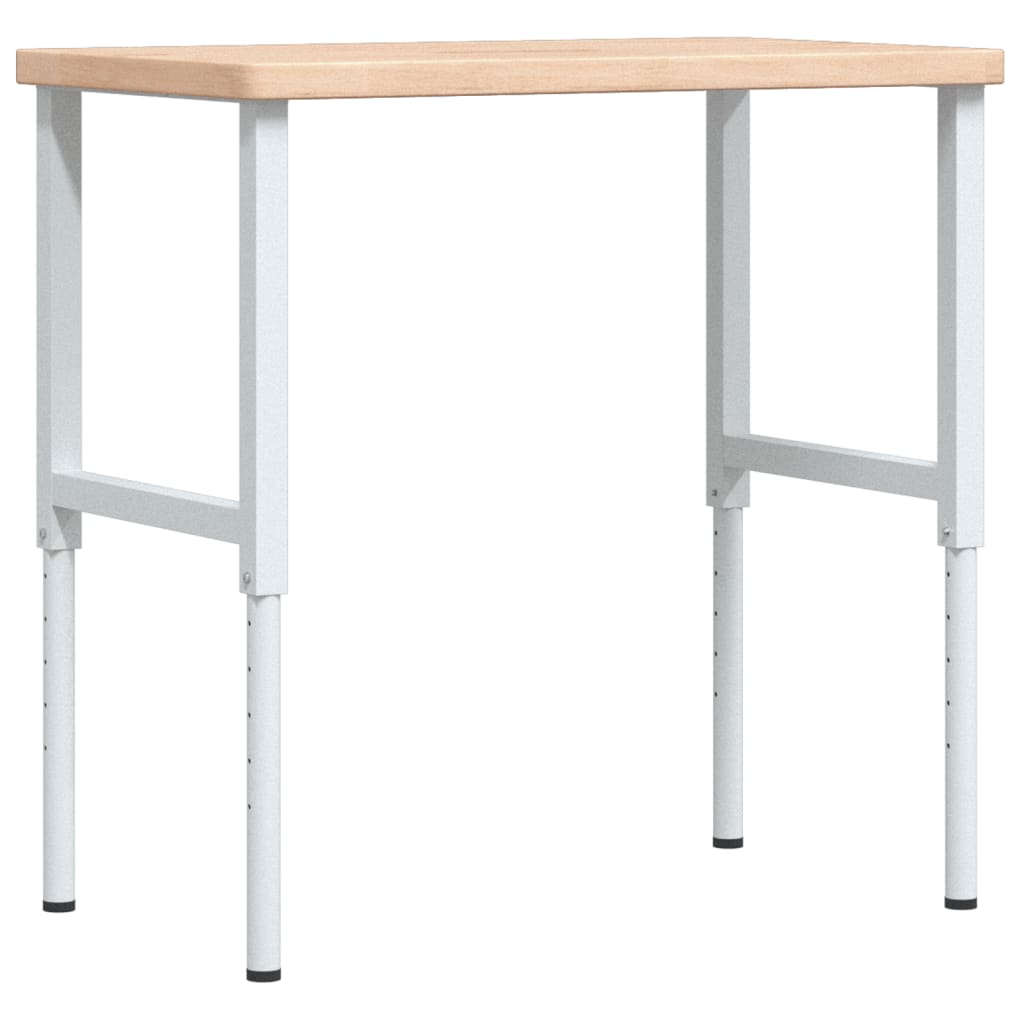 Banc lucru 100x60x(73-99,5) cm lemn masiv stejar dreptunghiular