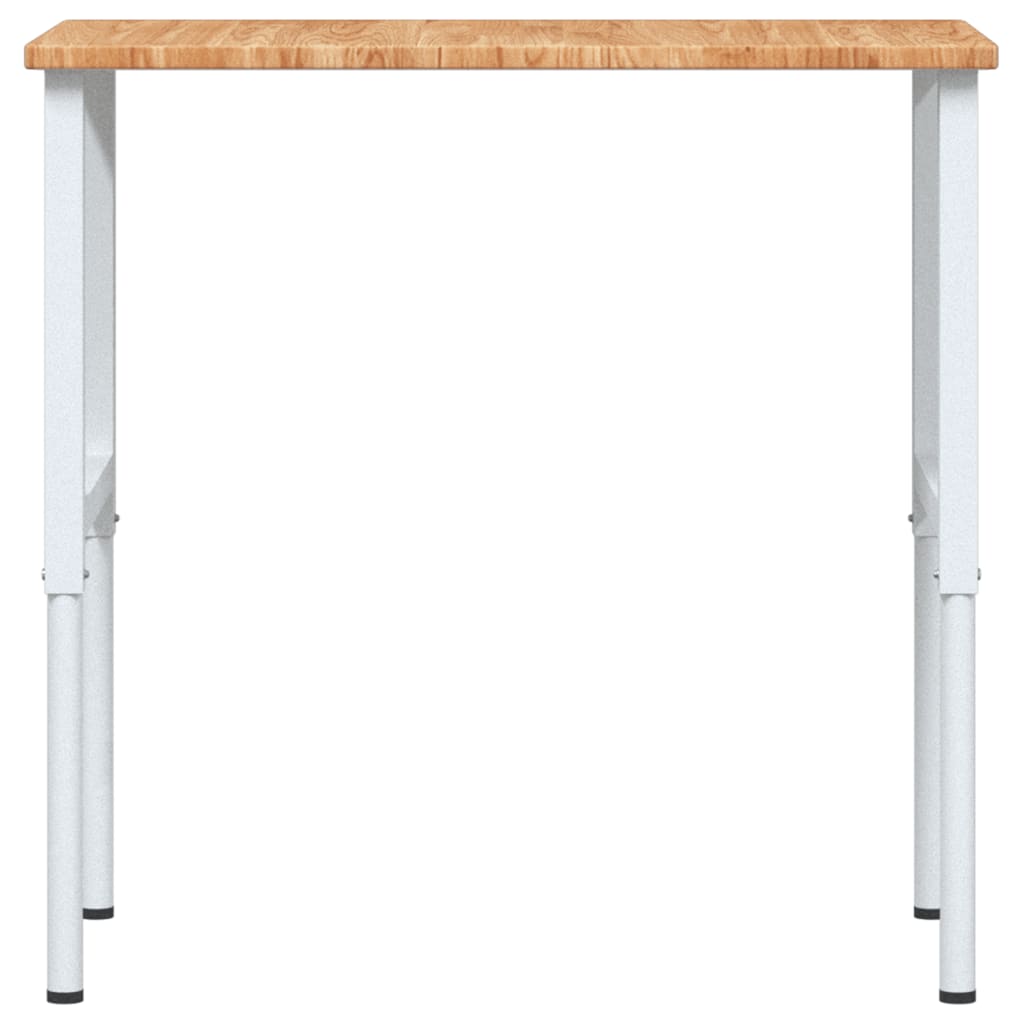 Banc lucru maro 100x60x(71,5-98)cm lemn masiv stejar dreptunghi