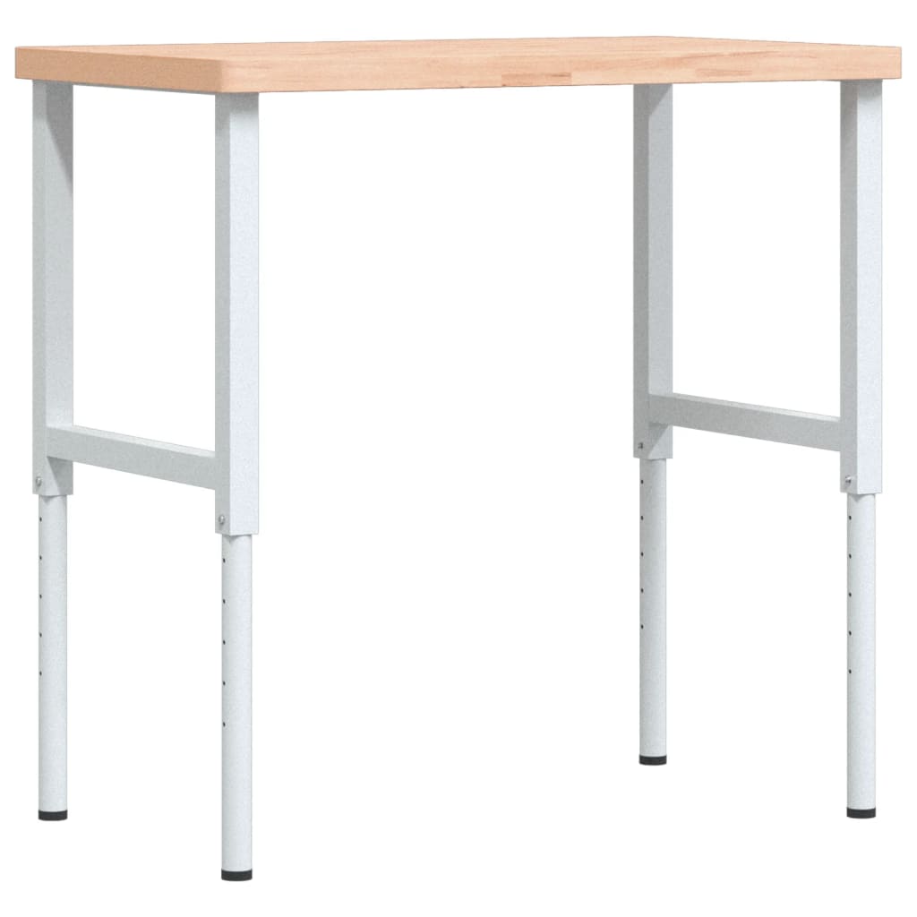 Banc de lucru 100x60x(73-99,5) cm lemn masiv fag dreptunghiular