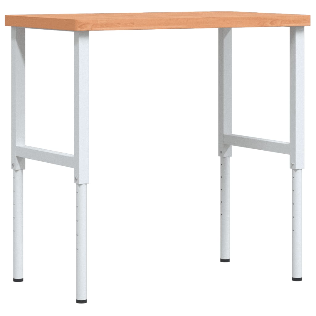 Banc de lucru 100x60x(73-99,5) cm lemn masiv fag dreptunghiular