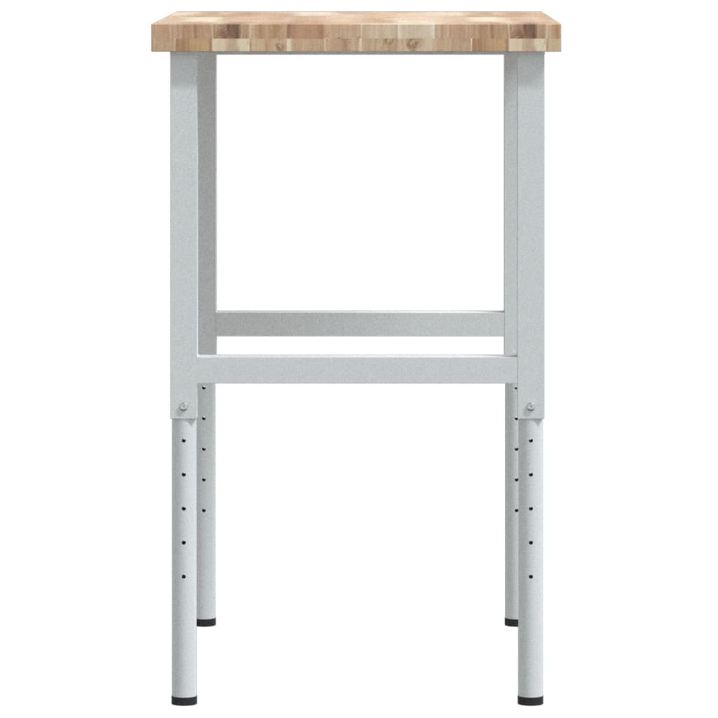 Banc lucru 80x60x(73-99,5) cm lemn masiv acacia dreptunghiular