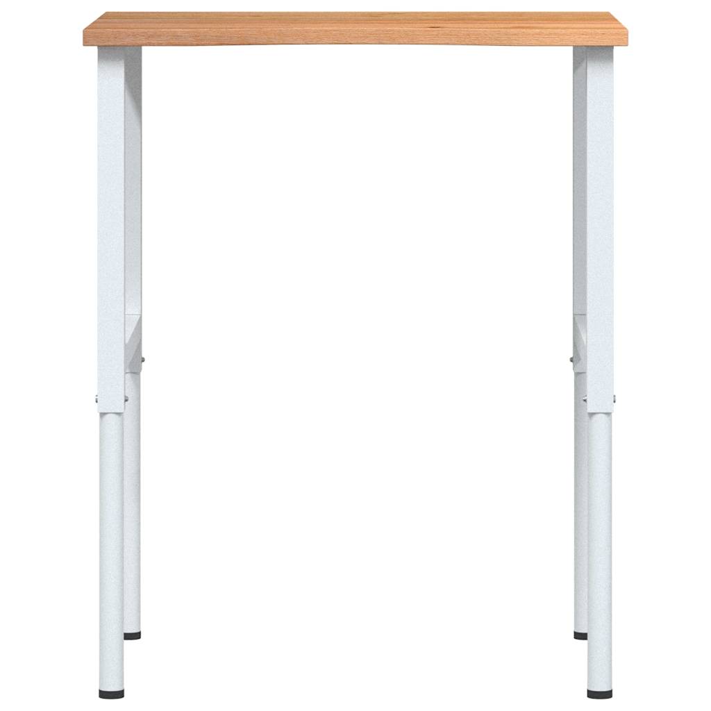 Banc lucru maro 80x60x(71,5-98) cm lemn masiv stejar