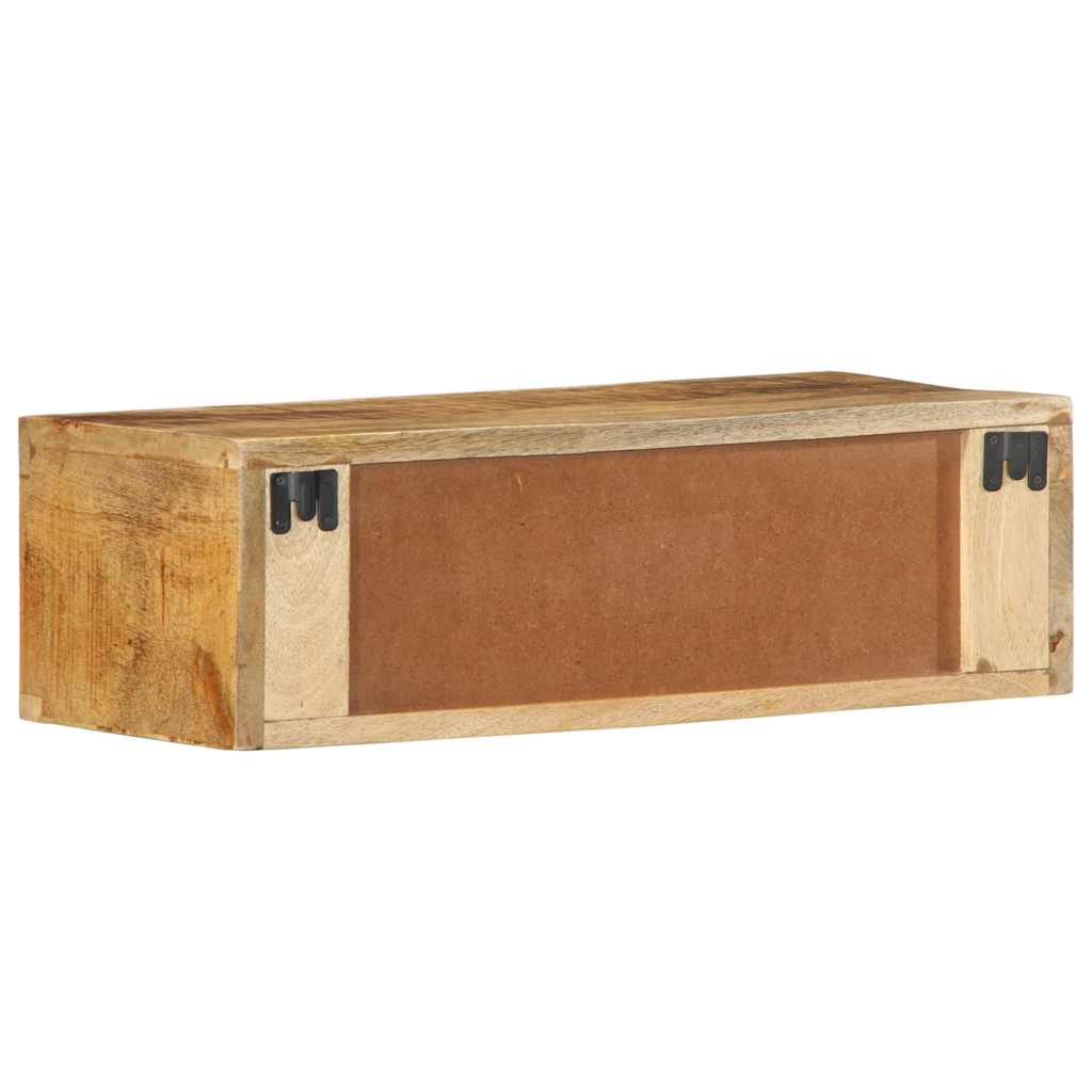 Dulap TV montat pe perete 60x30x19 cm, lemn masiv de mango brut