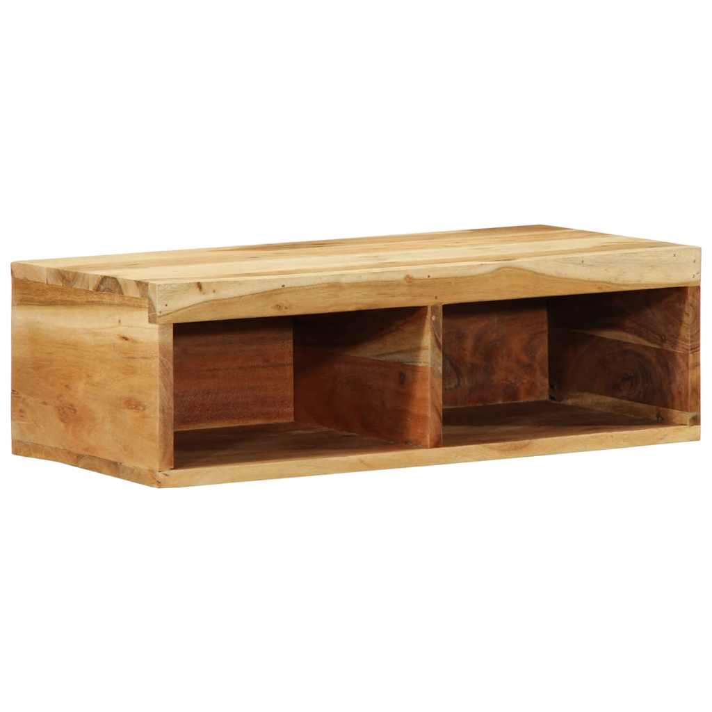 Dulap TV montat pe perete 60x30x19 cm, lemn masiv de acacia