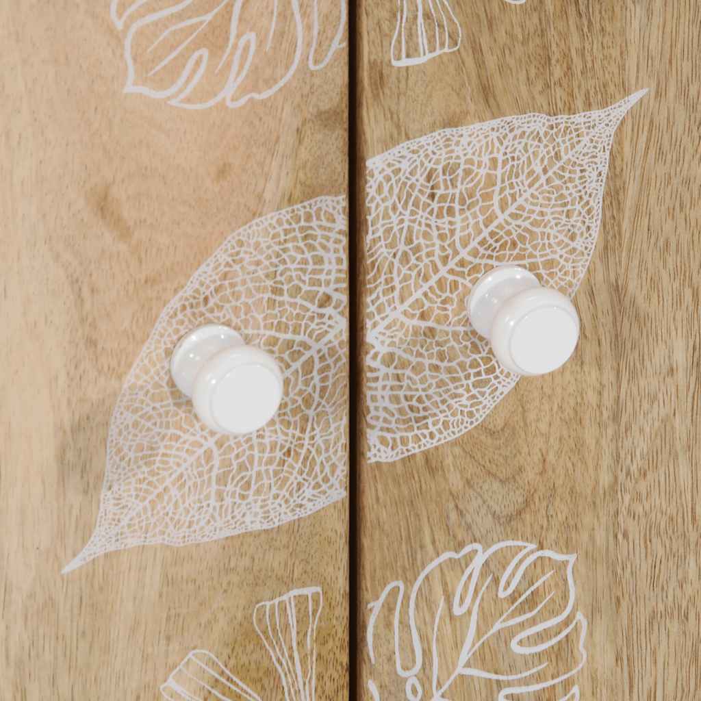 Bufete 3 buc 60x33,5x75 cm lemn masiv de mango