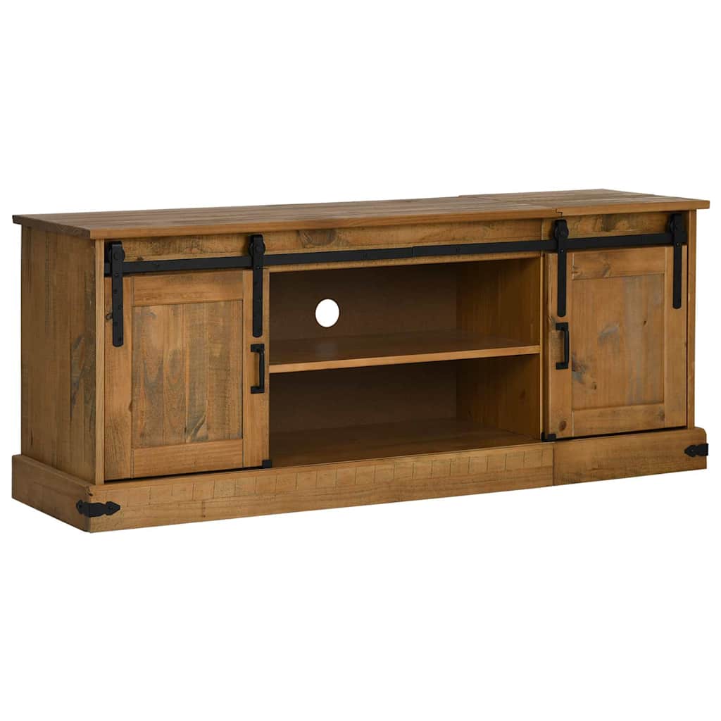 Dulap TV HALDEN 2 uși glisante 150x40x60 cm lemn masiv