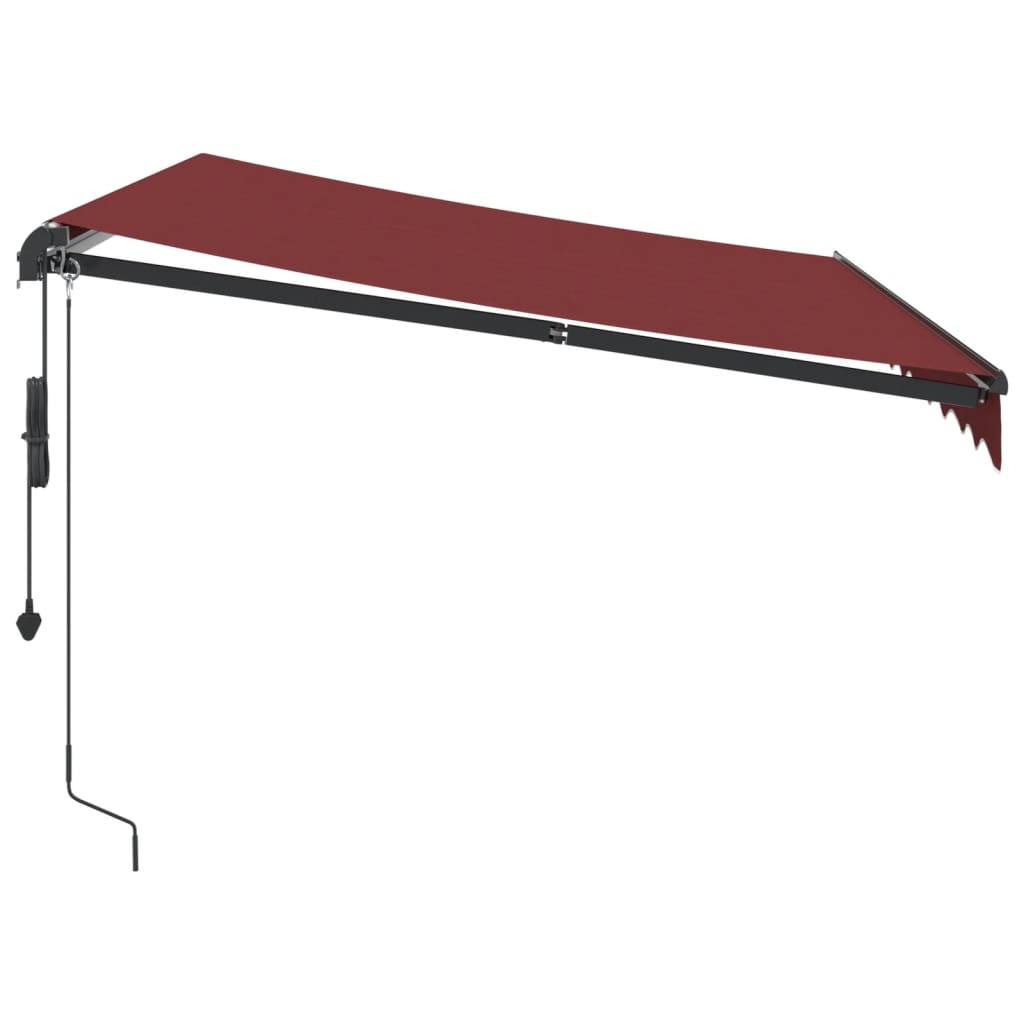 Copertina retractabilă automat, vișiniu, 300x250 cm