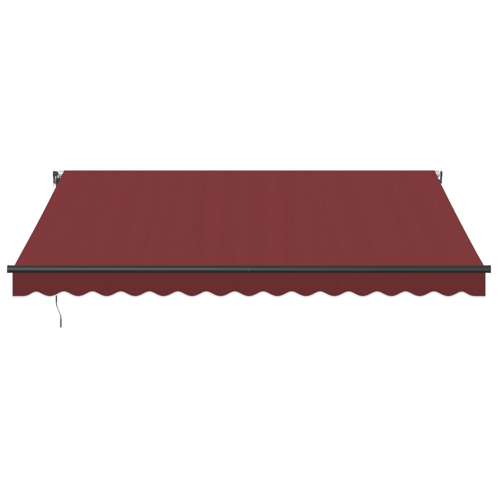 Copertina retractabilă automat cu LED-uri, vișiniu, 400x300 cm