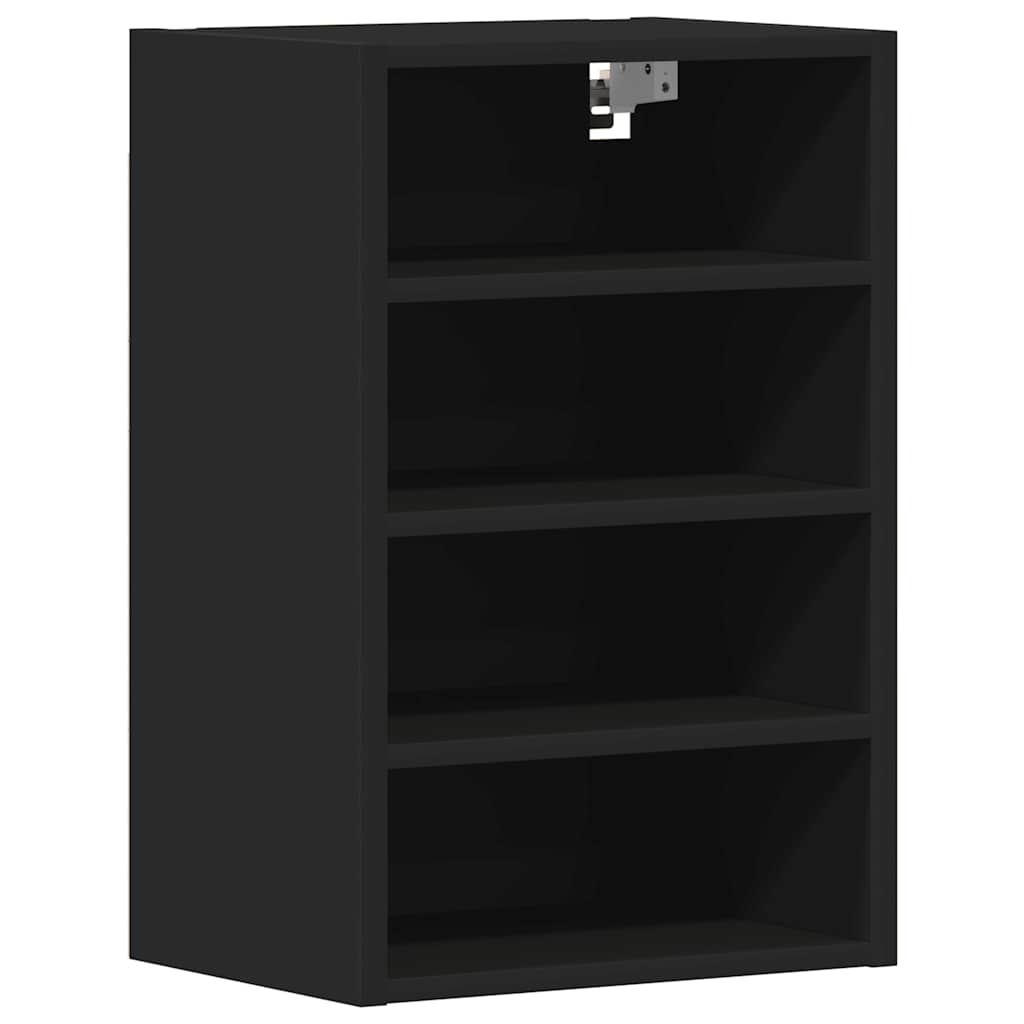 Dulap suspendat, negru, 40x29,5x60 cm, PAL