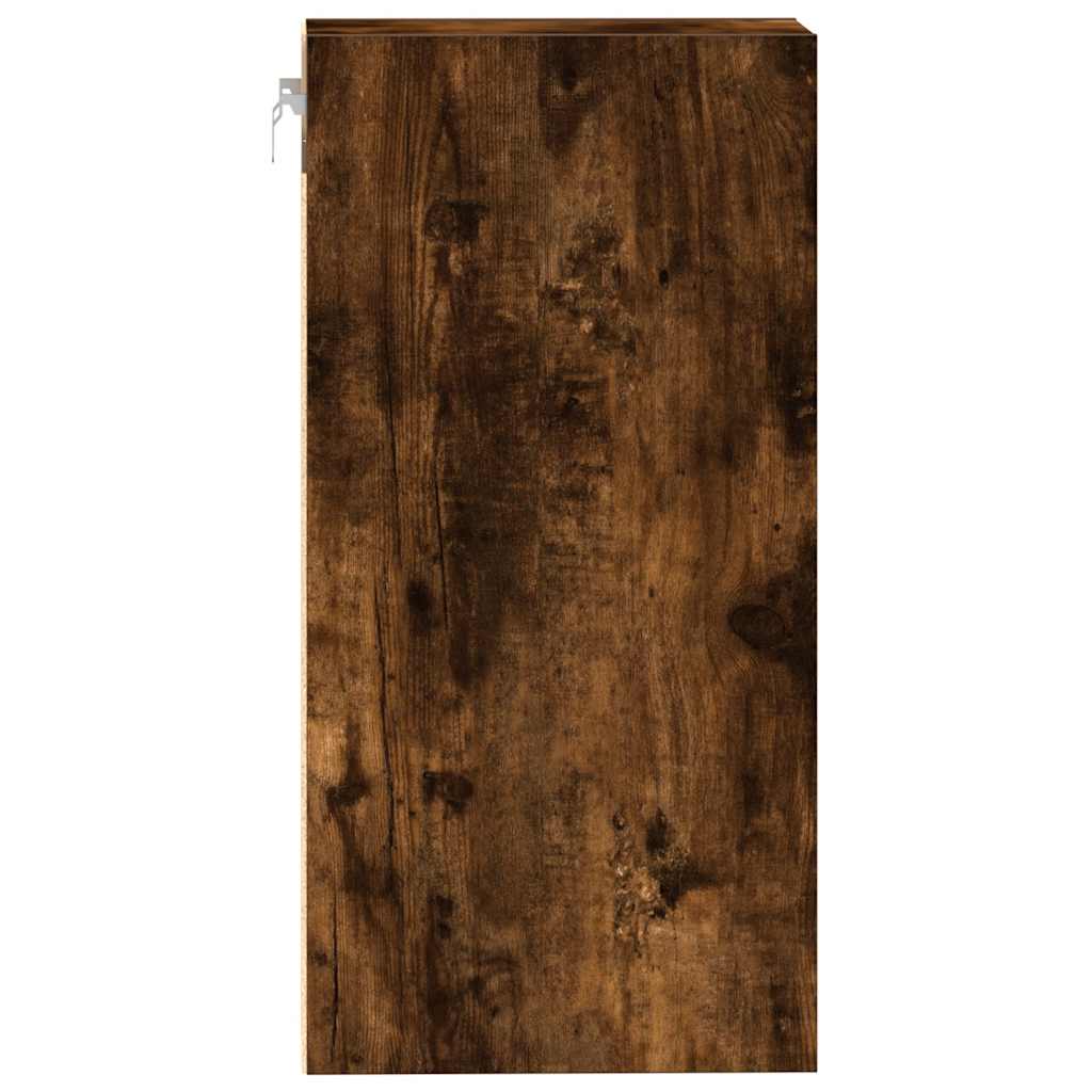 Dulap suspendat, stejar fumuriu, 40x29,5x60 cm, lemn prelucrat
