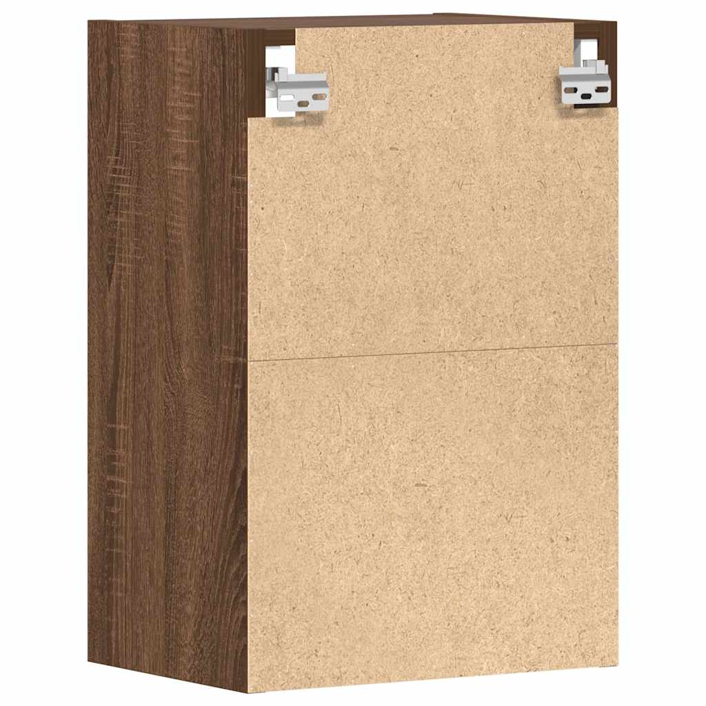 Dulap suspendat, stejar maro, 40x29,5x60 cm, lemn prelucrat