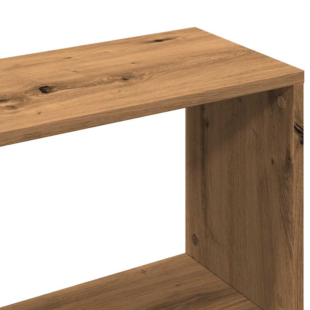 Bibliotecă, stejar artizanal, 80x24x96 cm, lemn prelucrat