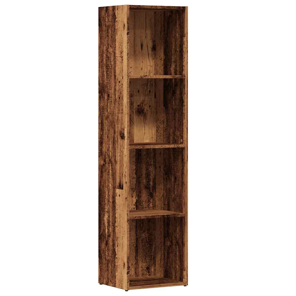 Bibliotecă, lemn vechi, 36 x 30 x 143 cm, lemn prelucrat