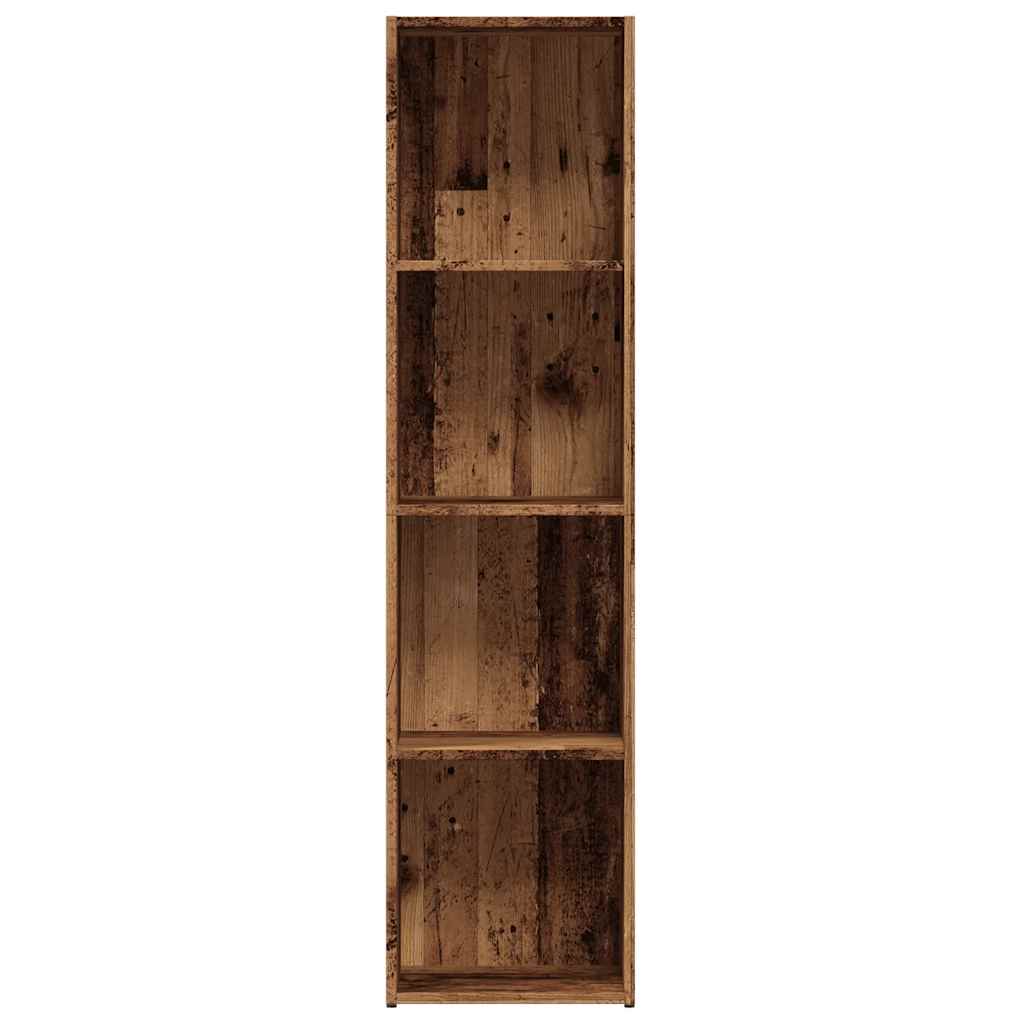 Bibliotecă, lemn vechi, 36 x 30 x 143 cm, lemn prelucrat