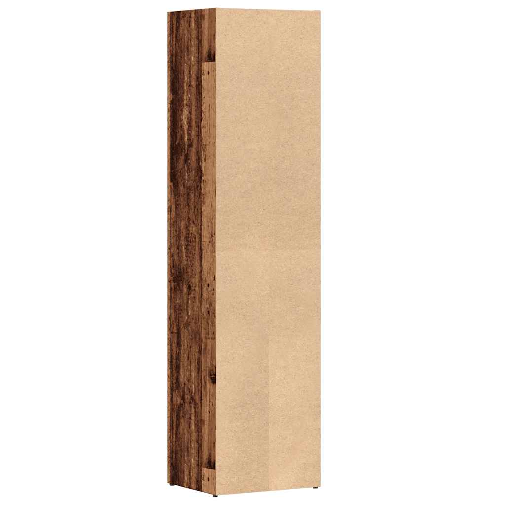Bibliotecă, lemn vechi, 36 x 30 x 143 cm, lemn prelucrat