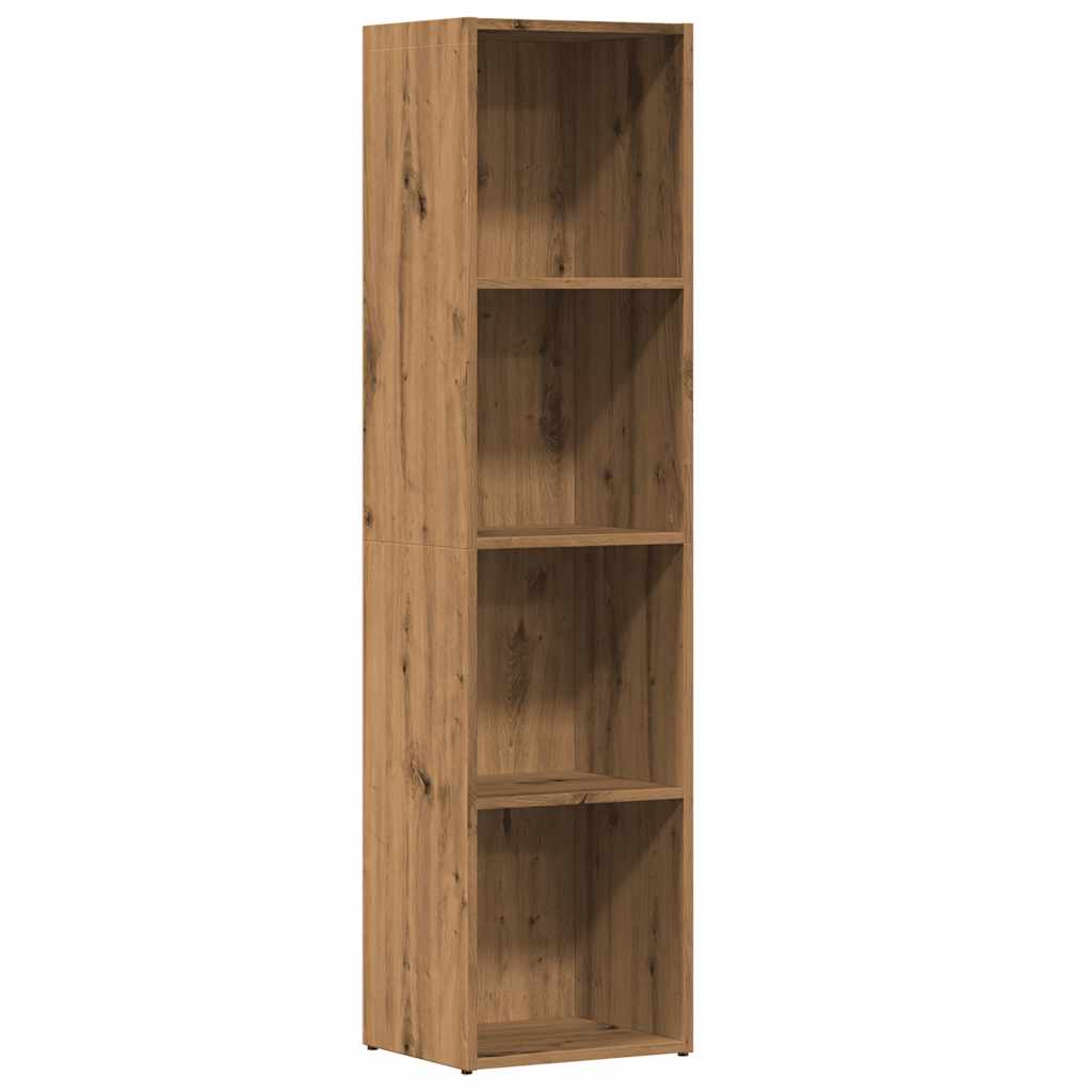 Bibliotecă, stejar artizanal, 36x30x143 cm, lemn prelucrat