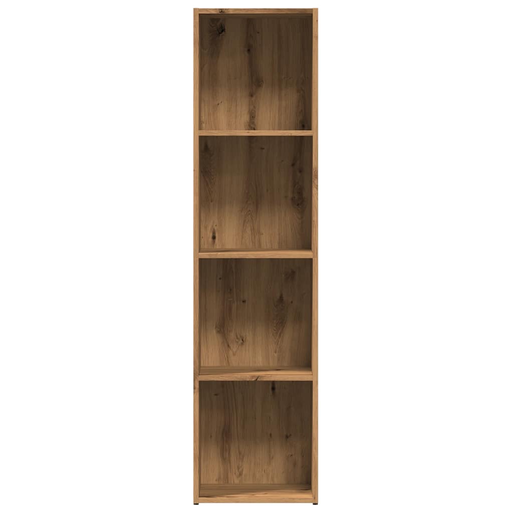 Bibliotecă, stejar artizanal, 36x30x143 cm, lemn prelucrat