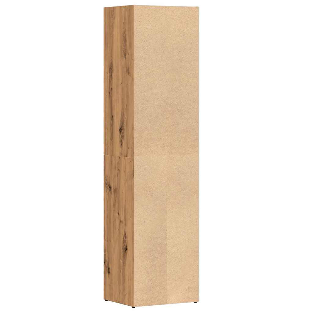 Bibliotecă, stejar artizanal, 36x30x143 cm, lemn prelucrat