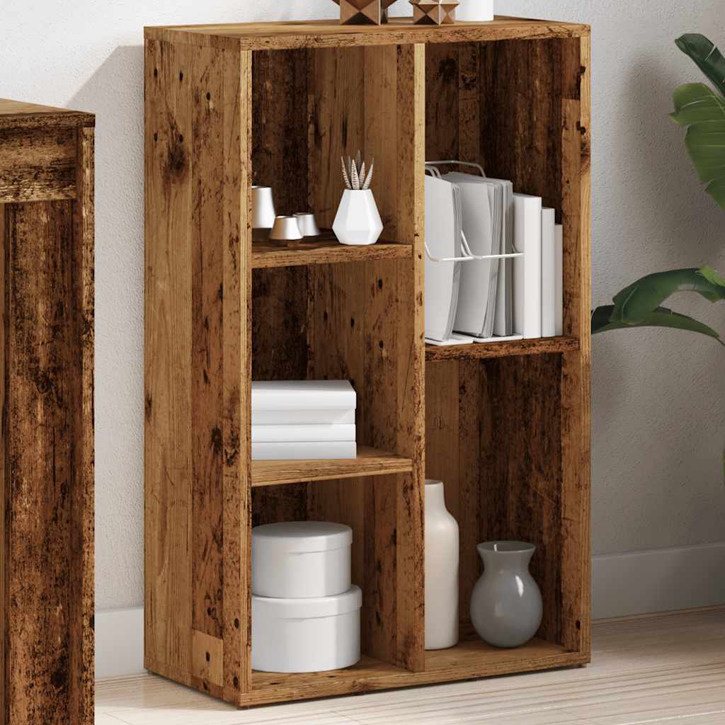 Bibliotecă, lemn vechi, 50x25x80 cm, lemn prelucrat