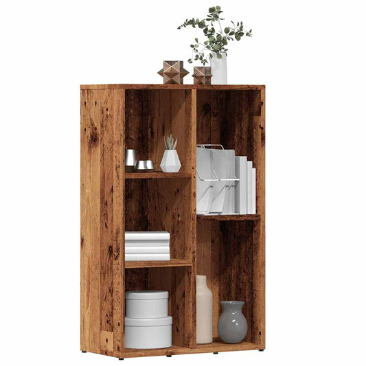 Bibliotecă, lemn vechi, 50x25x80 cm, lemn prelucrat