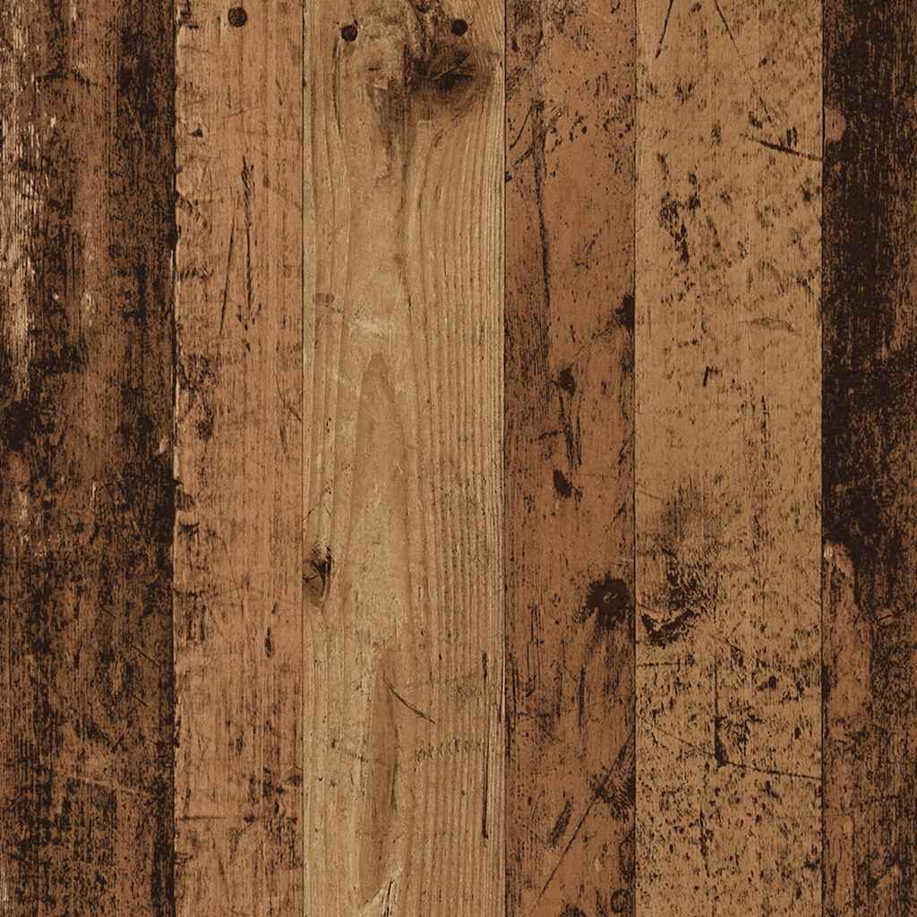 Dulap CD-uri, lemn vechi, 21x20x88 cm, lemn compozit