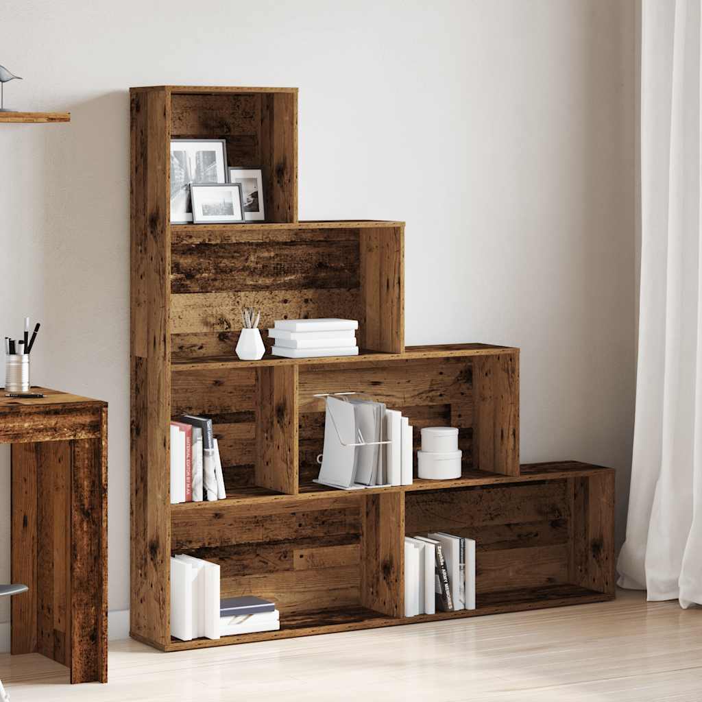 Bibliotecă, lemn vechi,157x24x160 cm, lemn prelucrat