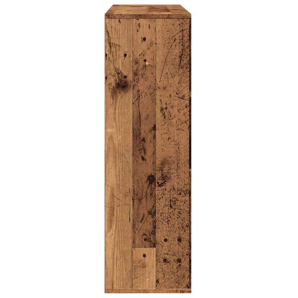 Bibliotecă, lemn vechi, 98x29x97,5 cm