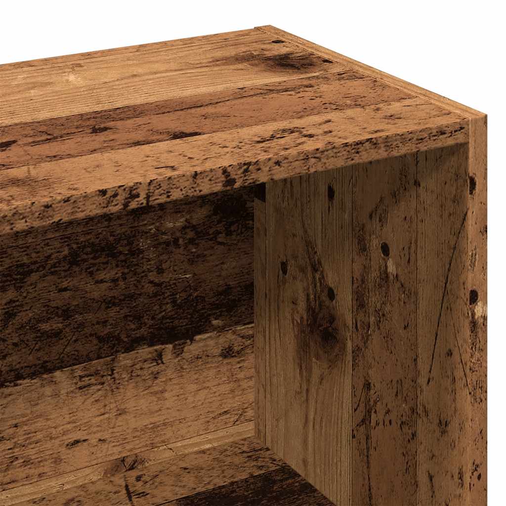 Bibliotecă, lemn vechi, 98x29x97,5 cm