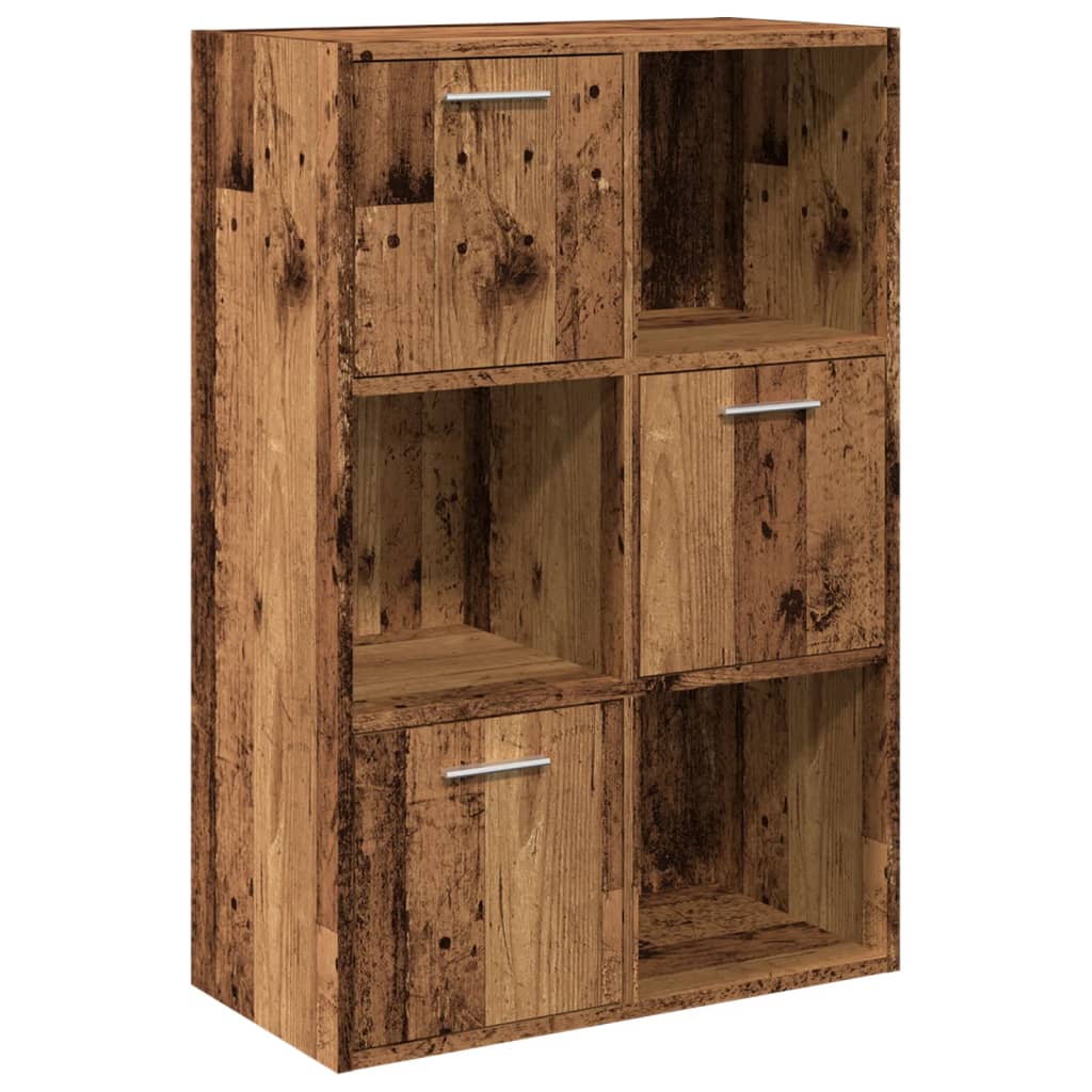 Bibliotecă, lemn vechi, 60,5x30x90 cm, lemn prelucrat