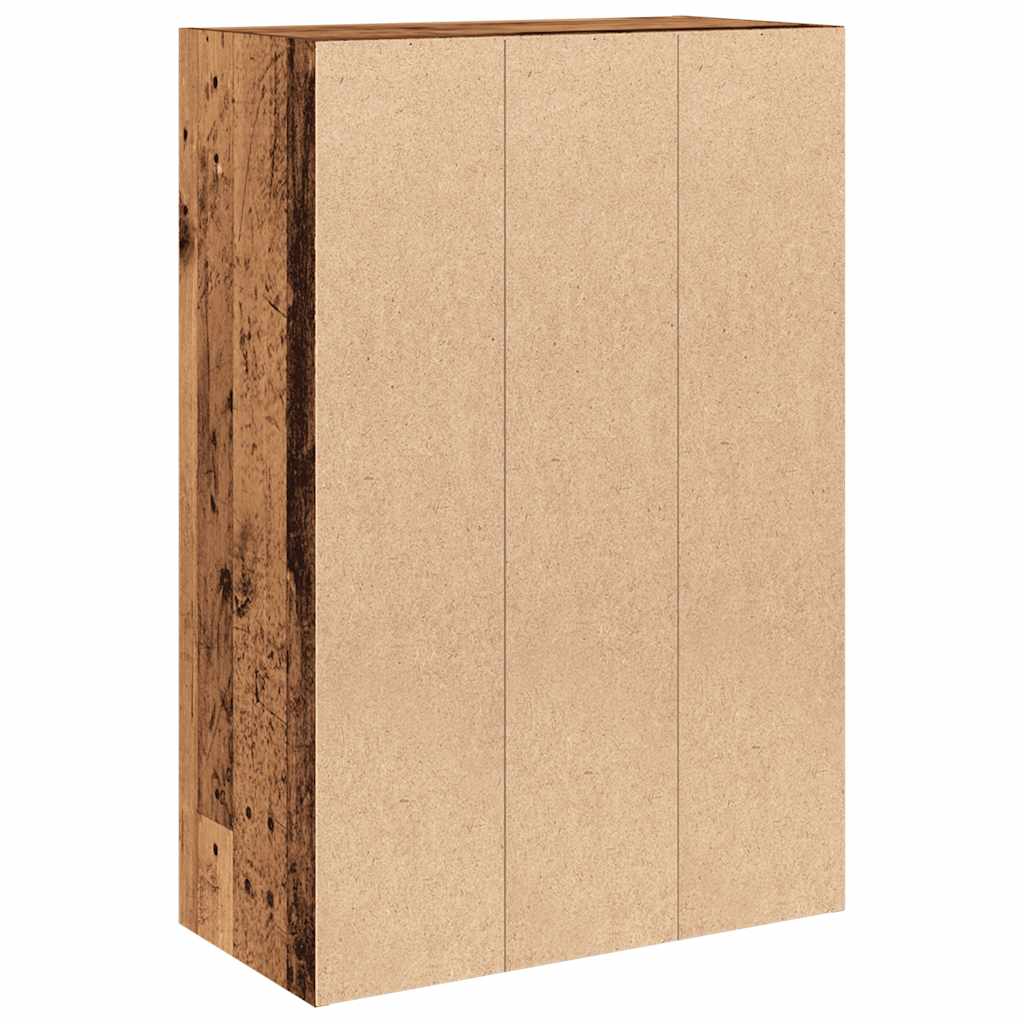 Bibliotecă, lemn vechi, 60,5x30x90 cm, lemn prelucrat