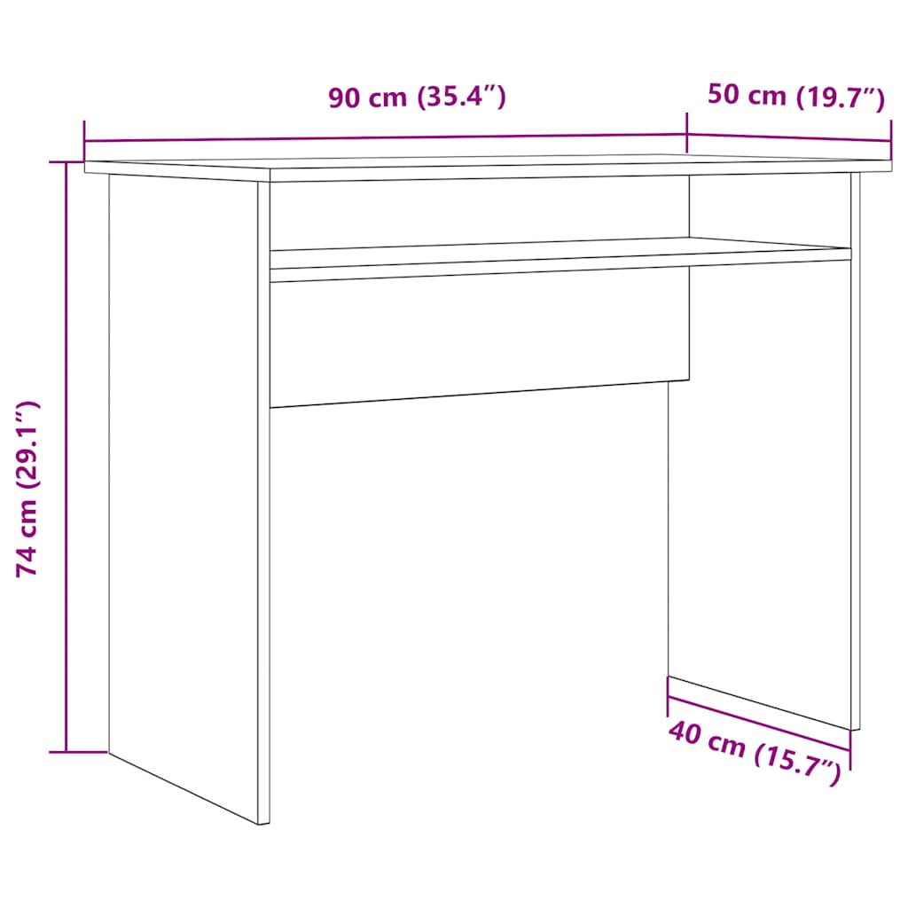 Birou, lemn vechi, 90x50x74 cm, lemn prelucrat