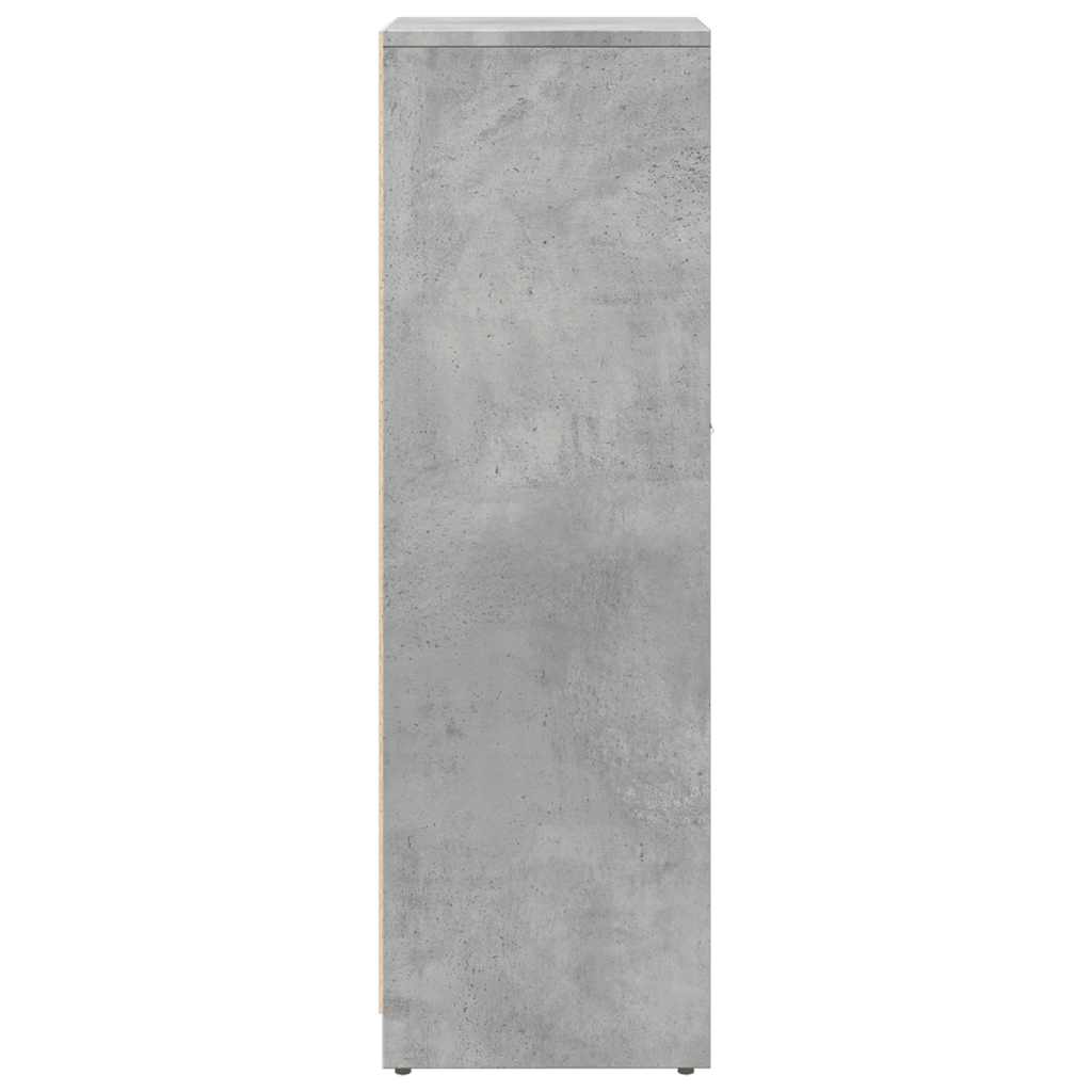 Dulap de baie, gri beton, 30 x 30 x 95 cm, PAL