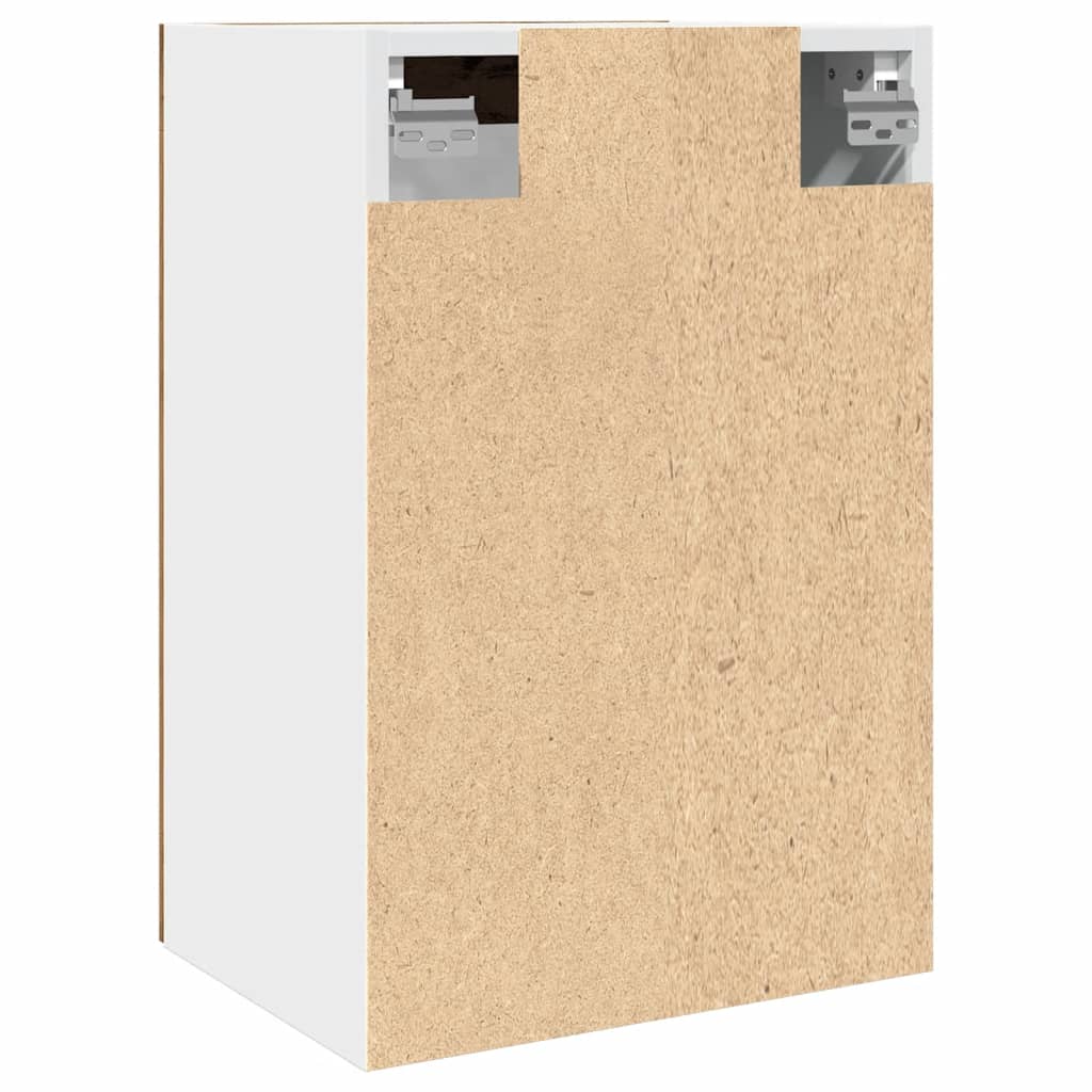 Dulap suspendat cu sticlă, stejar artizanal, 40x31x60 cm lemn