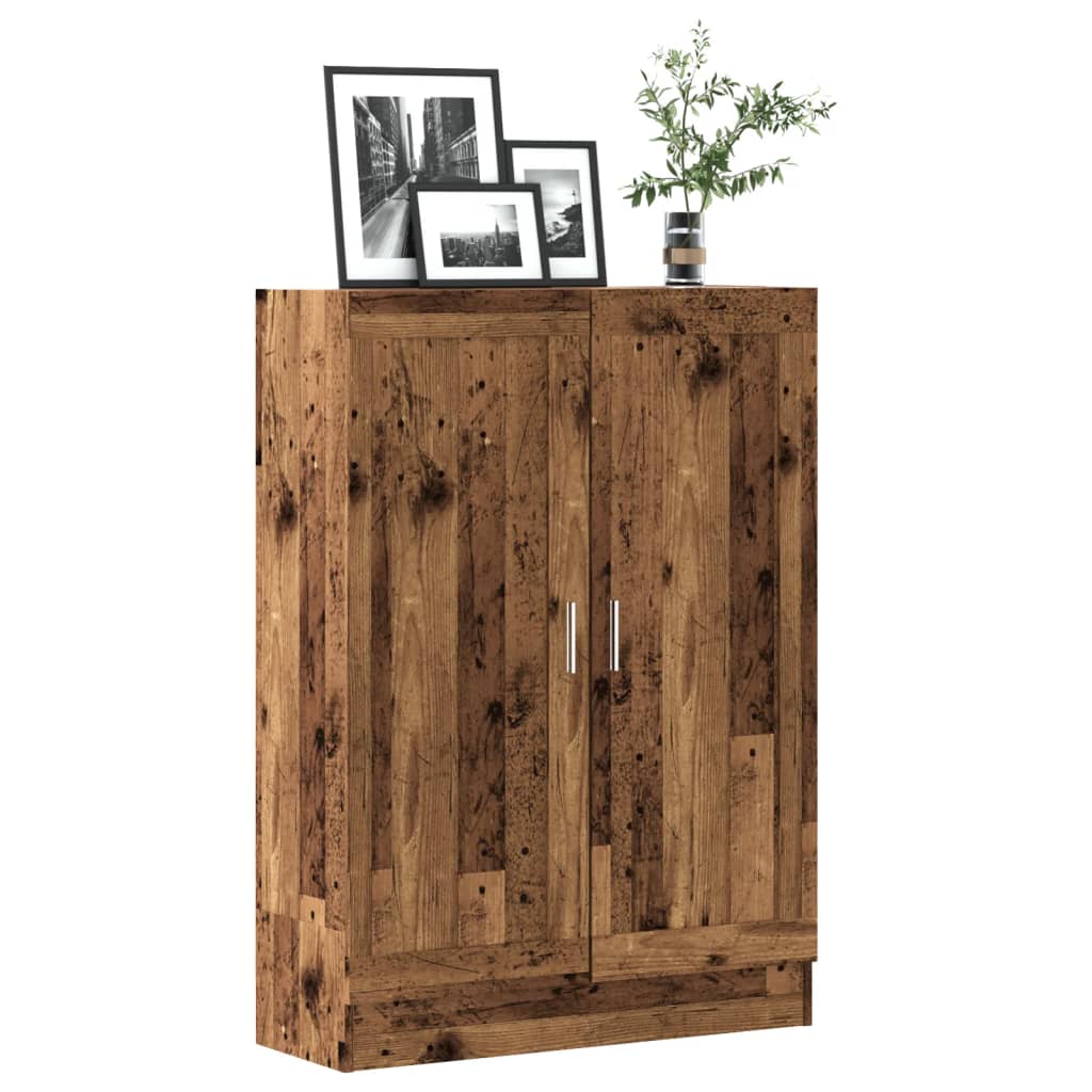 Bibliotecă, lemn vechi, 82,5x30,5x115 cm, lemn prelucrat