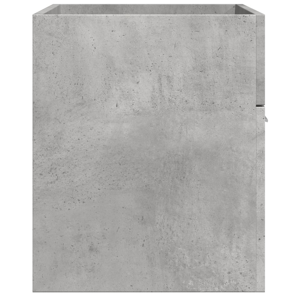 Dulap de chiuvetă baie gri beton, 90x38,5x46 cm, lemn prelucrat