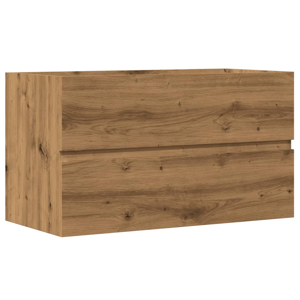 Dulap pentru baie stejar artizanal 80x38,5x45 cm lemn prelucrat